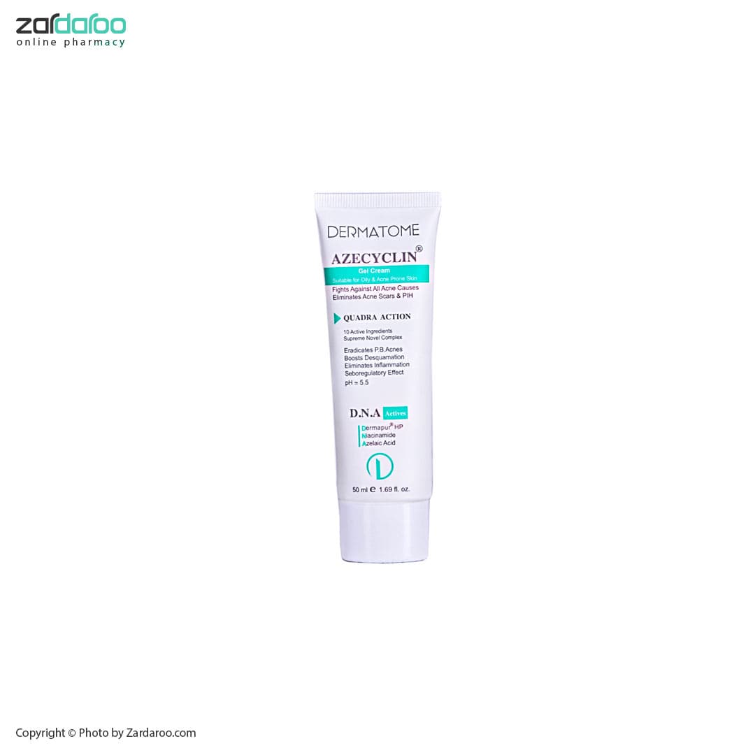 کرم ژل مناسب برای پوست چرب و دارای جوش درماتوم Dermatome — تصویر ۲