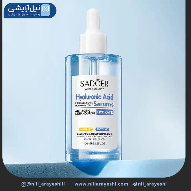 سرم صورت آبرسان هیالورونیک اسید سادور 100 میل کد Sd57386 — تصویر ۲
