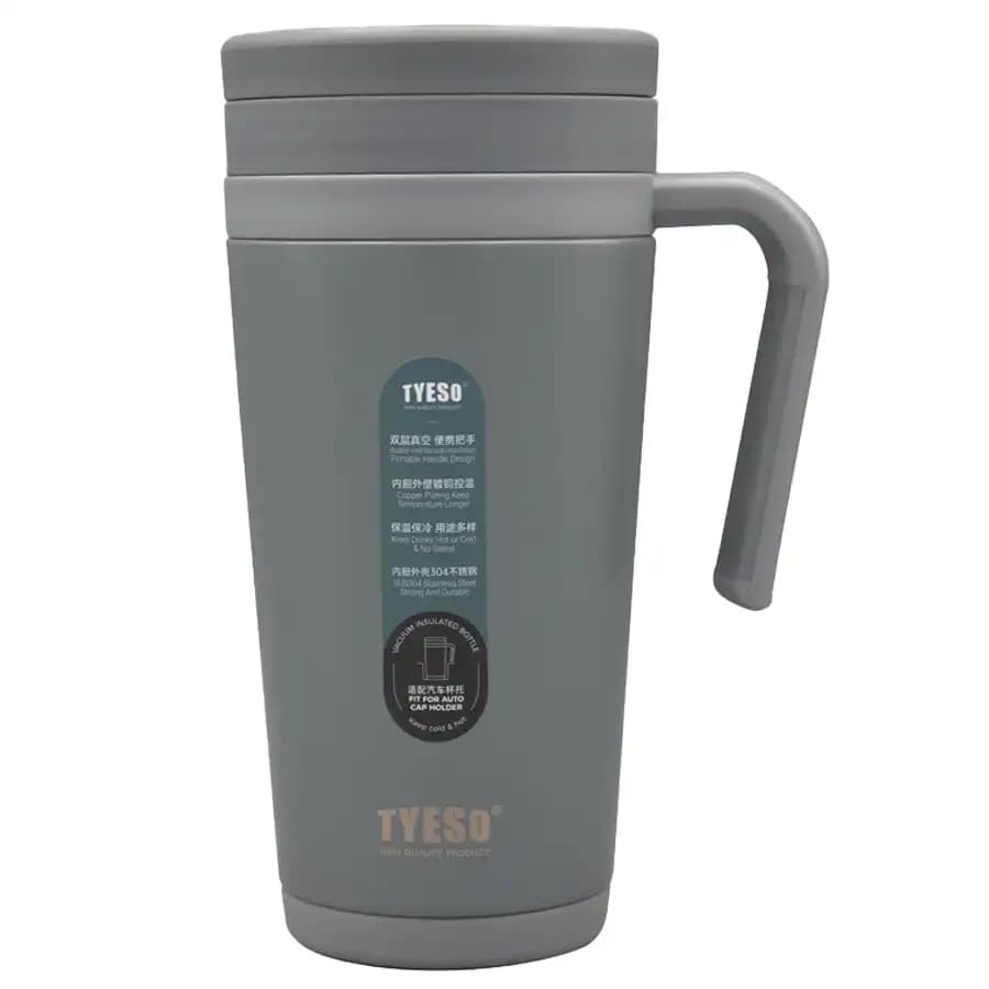 تراول ماگ تایسو مدل TS-8839 گنجایش 500میلی لیتر رنگ خاکستری