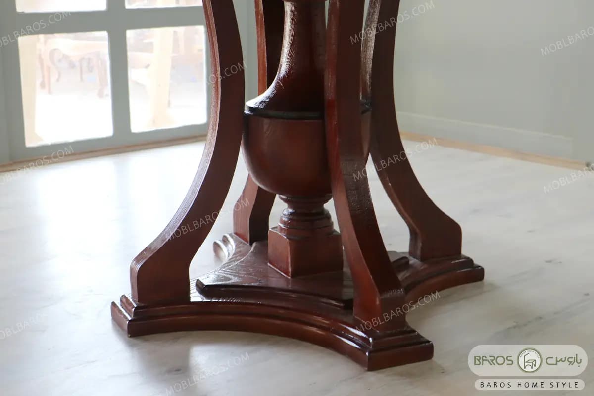 میز ناهارخوری گرد شش نفره سمیرا شیرزاد — تصویر ۸