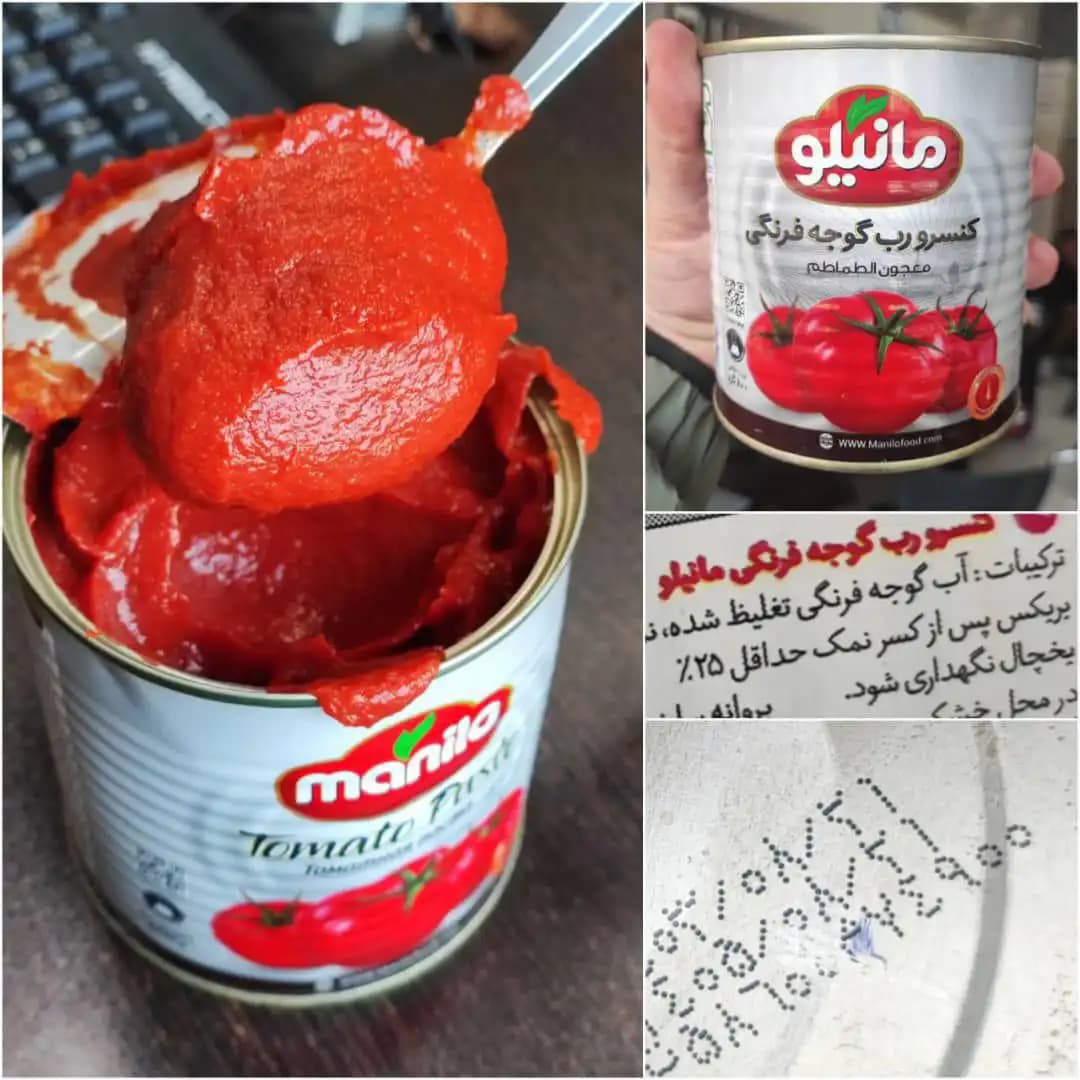 رب گوجه فرنگی مانیلو ۸۰۰ گرم