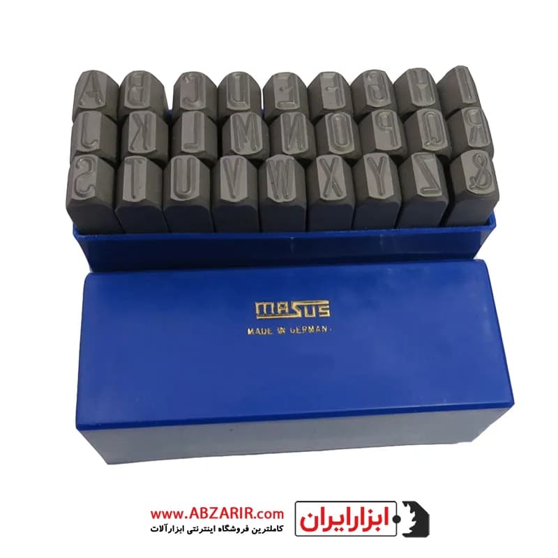مجموعه 27 عددی سنبه حروف 16 میلیمتر ماسوس