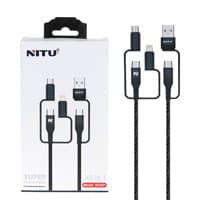 کابل شارژ و دیتا کنفی سوپر فست 5 سر PD 45W Nitu NC601