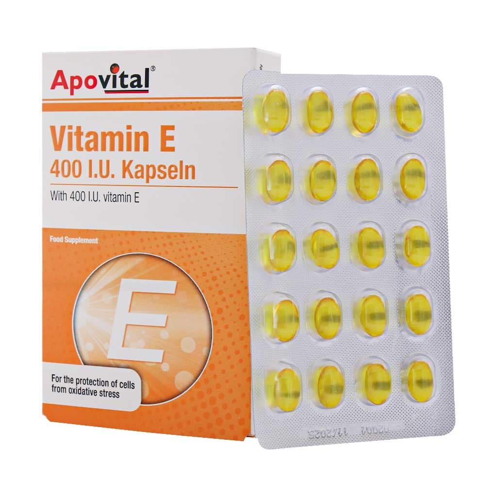 کپسول ژلاتینی نرم ویتامین E 400 واحد آپوویتال 40 عددی — تصویر ۲