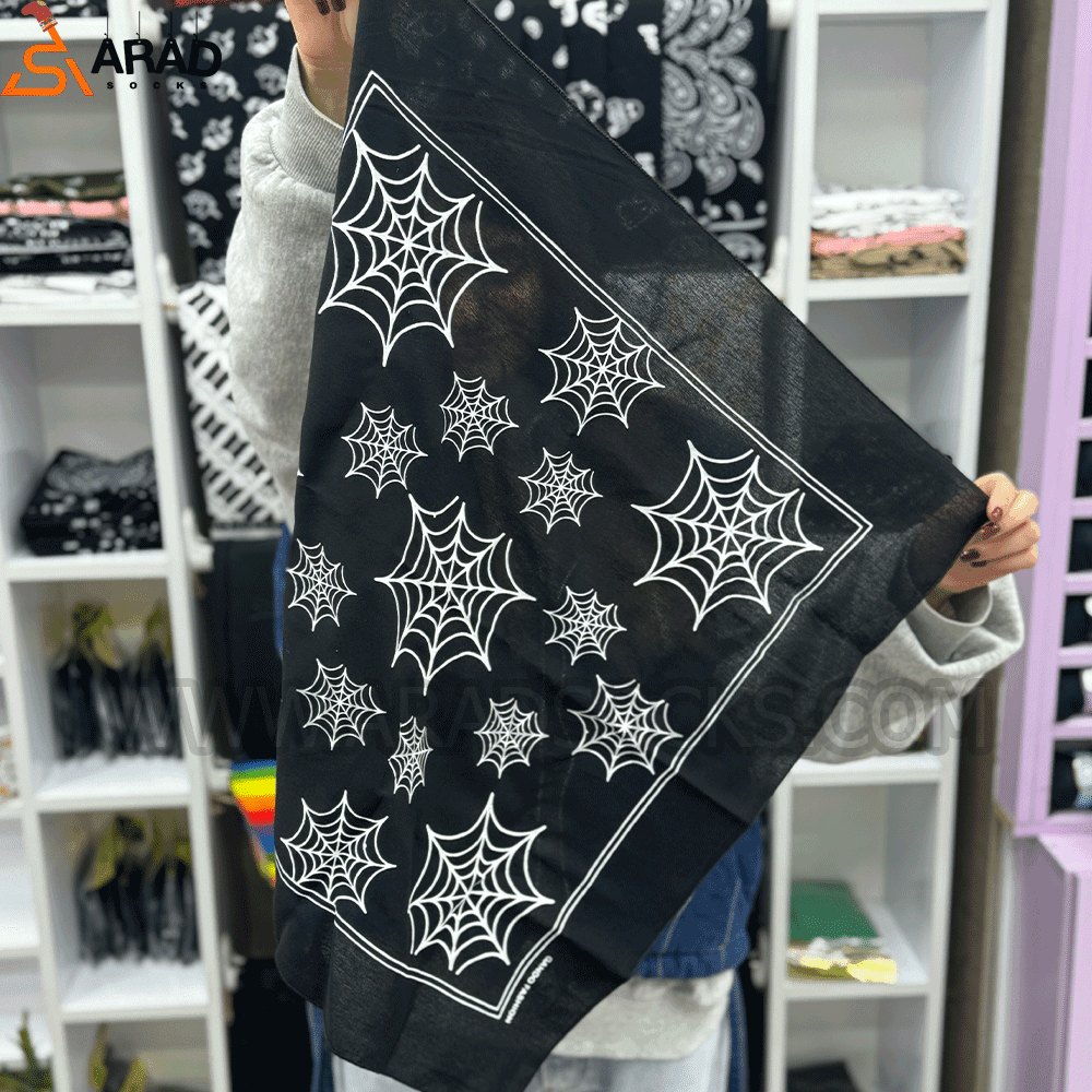 باندانا تار عنکبوت مشکی