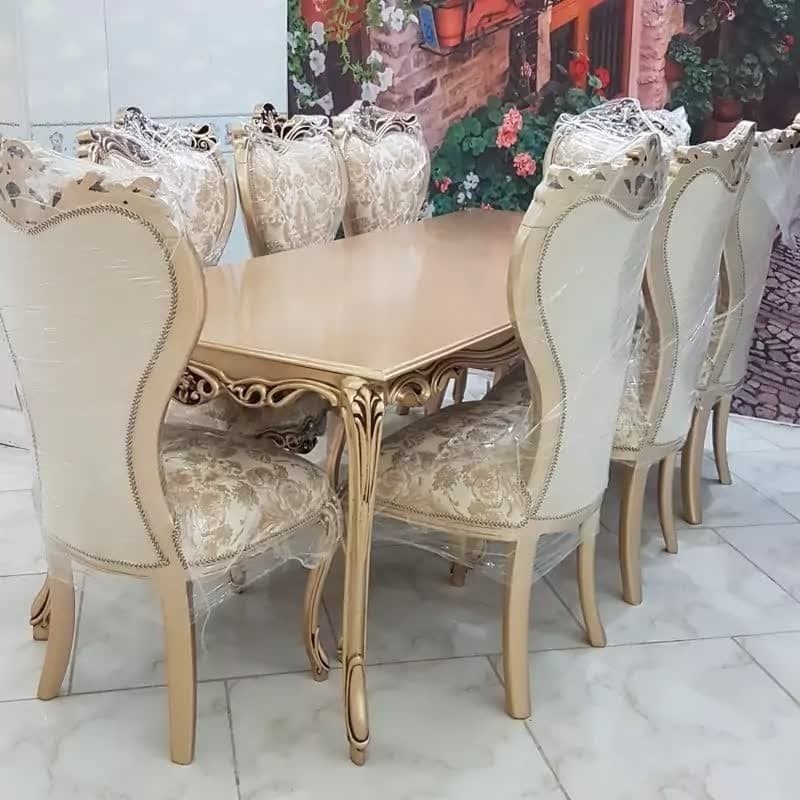 میز نهارخوری کلاسیک مدل افسون مبلمان فرنا مدل 1112577 — تصویر ۲