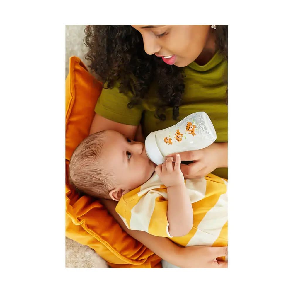 شیشه شیر نچرال 260 میلی لیتر طرح ببر فیلیپس اونت Philips Avent — تصویر ۳