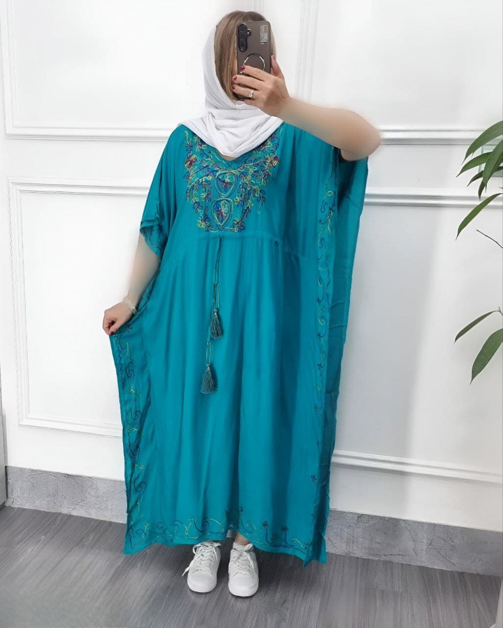 پانچ ساحلی خامه دوزی سایزبزرگ وارداتی/کد794 — تصویر ۵