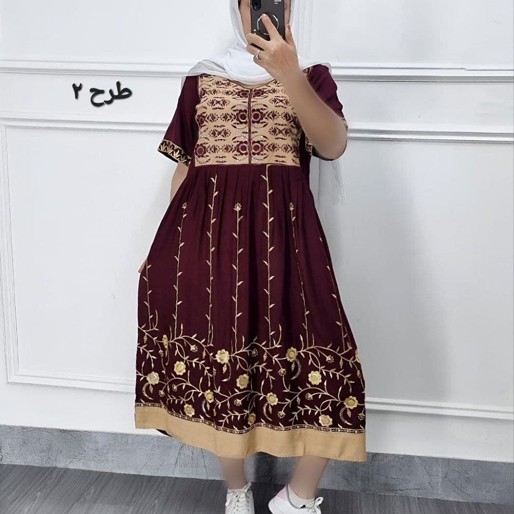 ساحلی نخی سوزندوزی وارداتی هندی/کد724