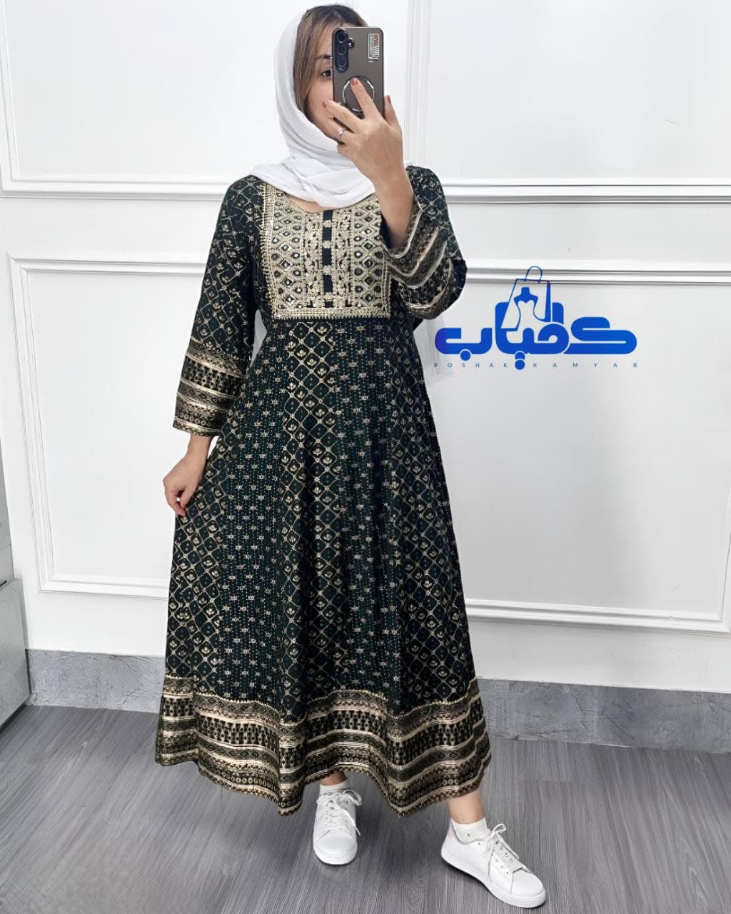 پیراهن ساحلی کورتای سوزندوزی هندی/کد721 (ویژه شب عید) — تصویر ۳