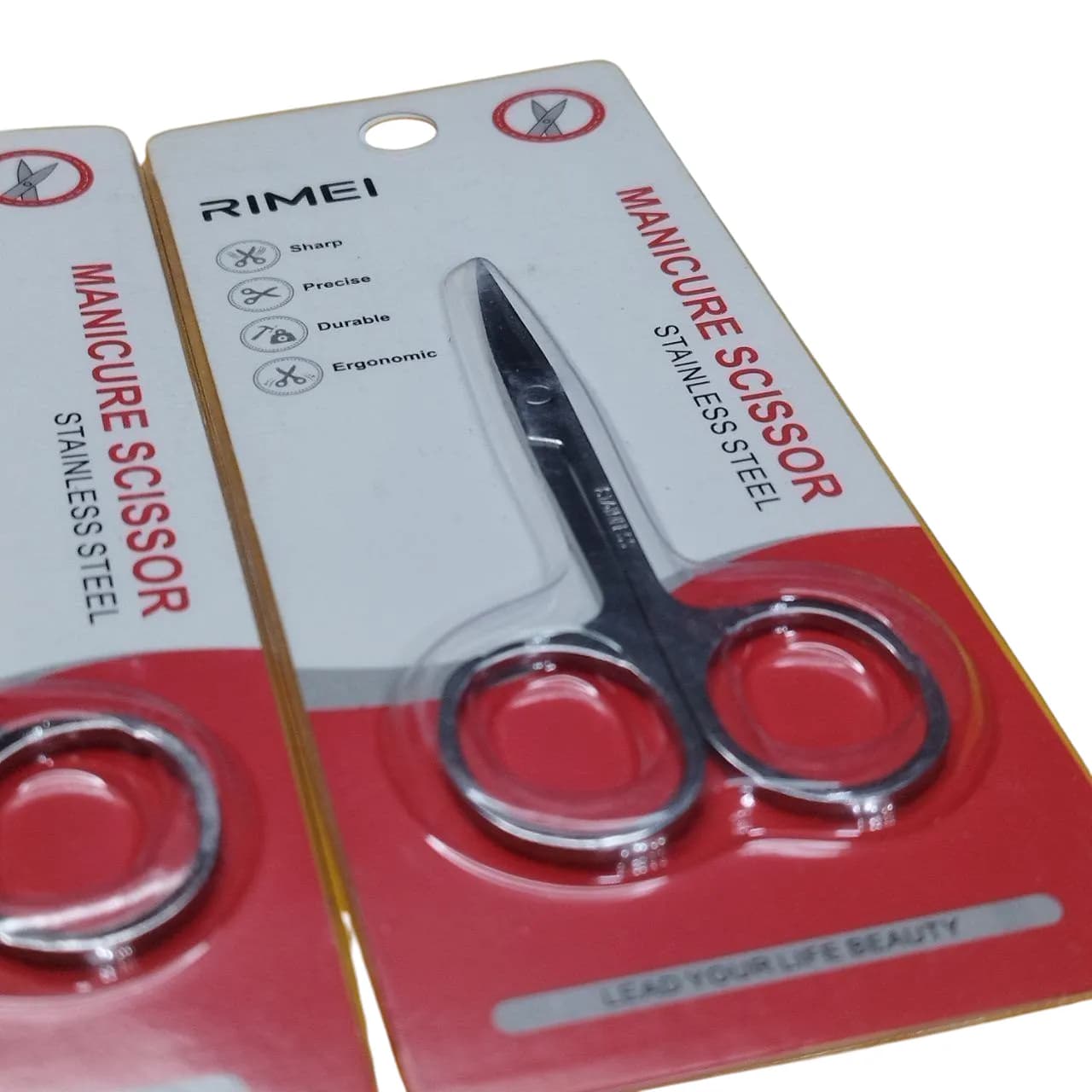 قیچی ابرو سر کج استیل ریمی 3187 — تصویر ۳
