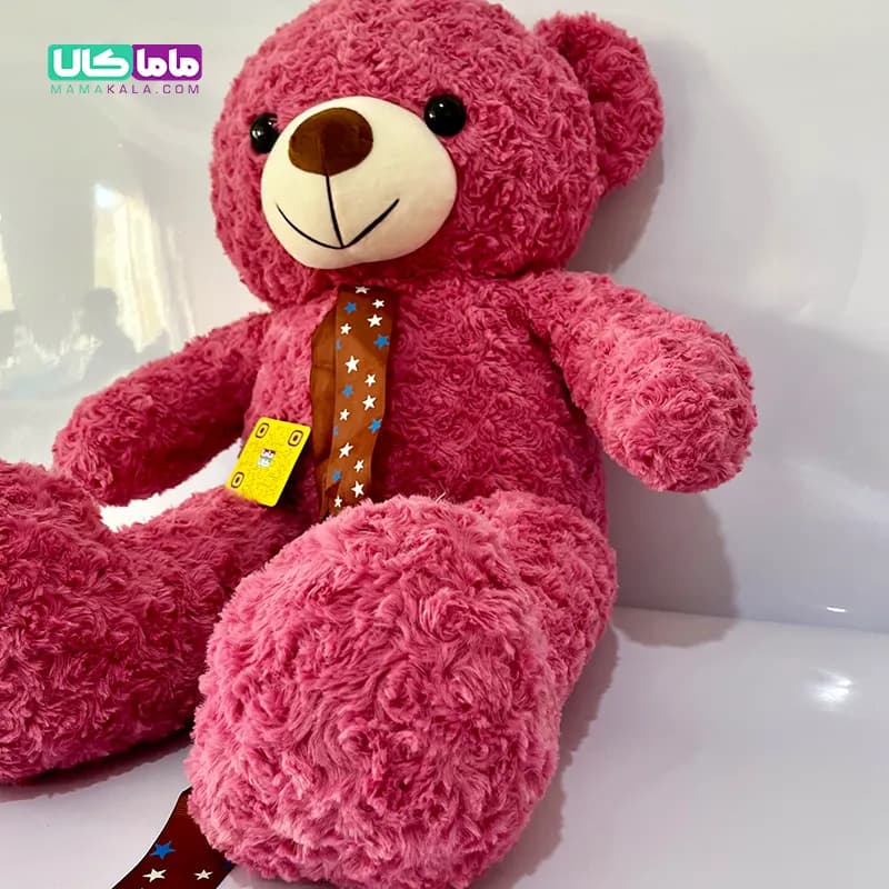 عروسک خرس تدی مدل ونوسی سرخابی 80 سانتیمتر — تصویر ۳