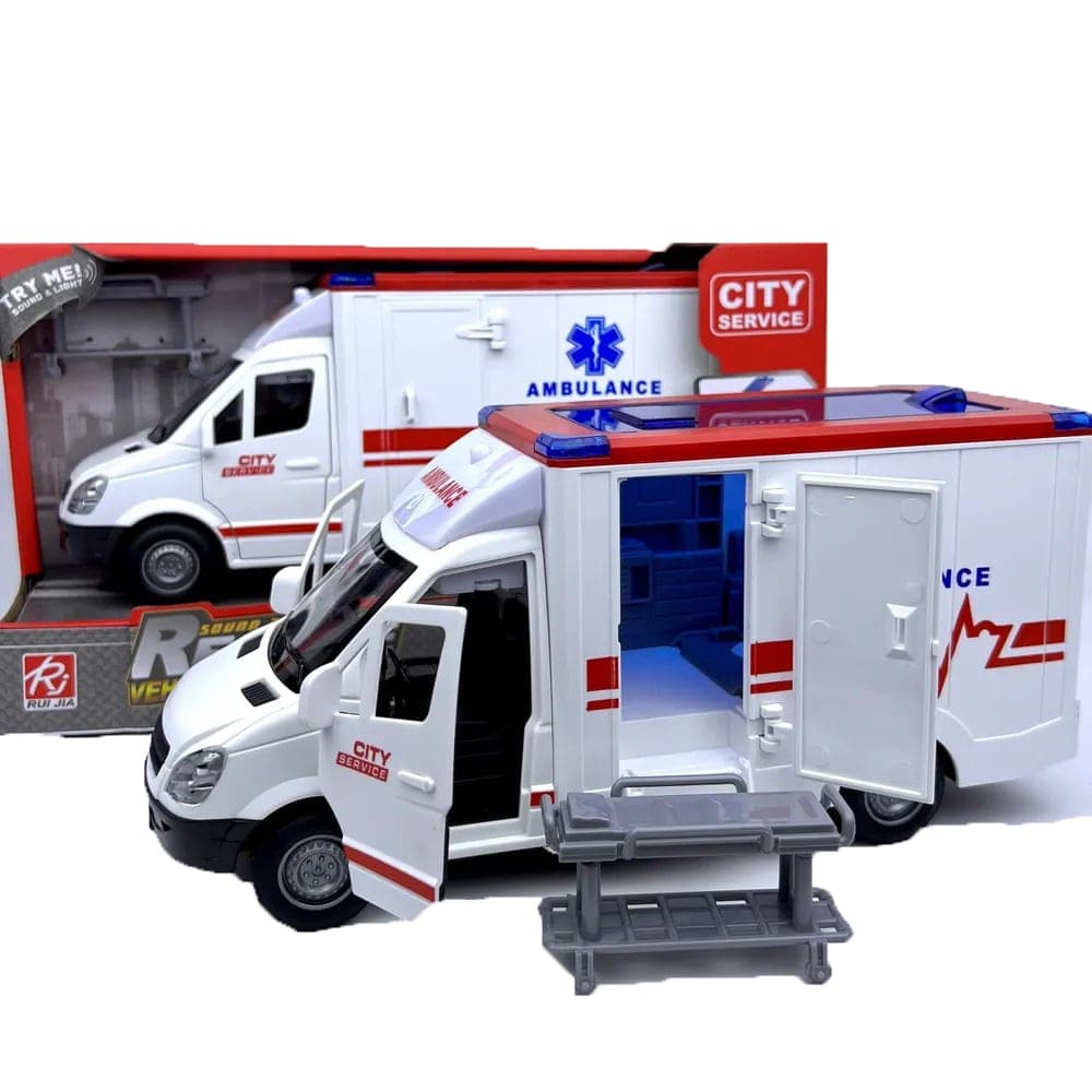 آمبولانس و ون پلیس اسباببازی کد: City Service RJ5501 — تصویر ۳