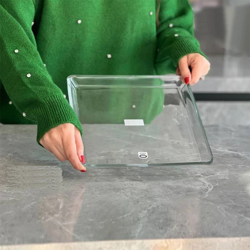 شیرینی خوری مربع شیشه ای لیمون — تصویر ۵