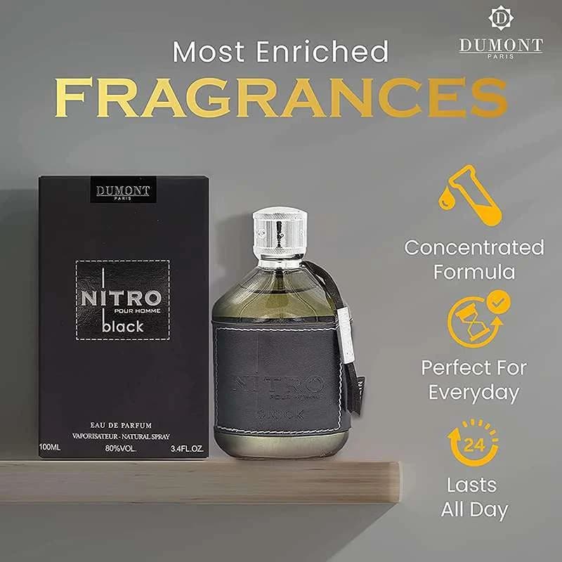 ادو پرفیوم مردانه دمونت پاریس نیترو مدل Black کد N236 — تصویر ۵