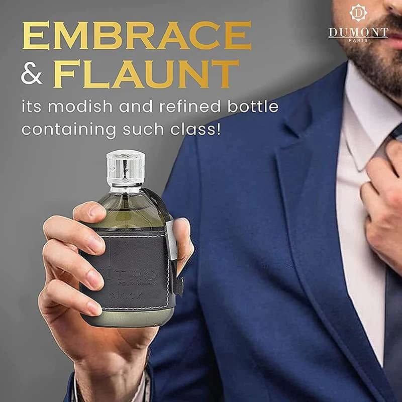 ادو پرفیوم مردانه دمونت پاریس نیترو مدل Black کد N236 — تصویر ۳