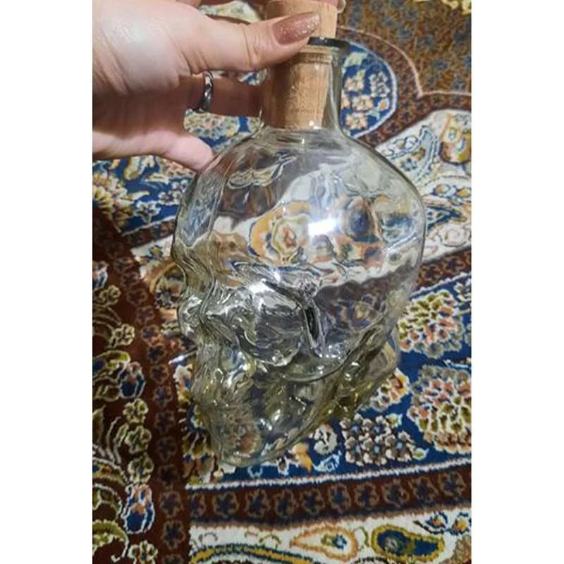 بطری شیشه ای طرح جمجمه کد N128 — تصویر ۶