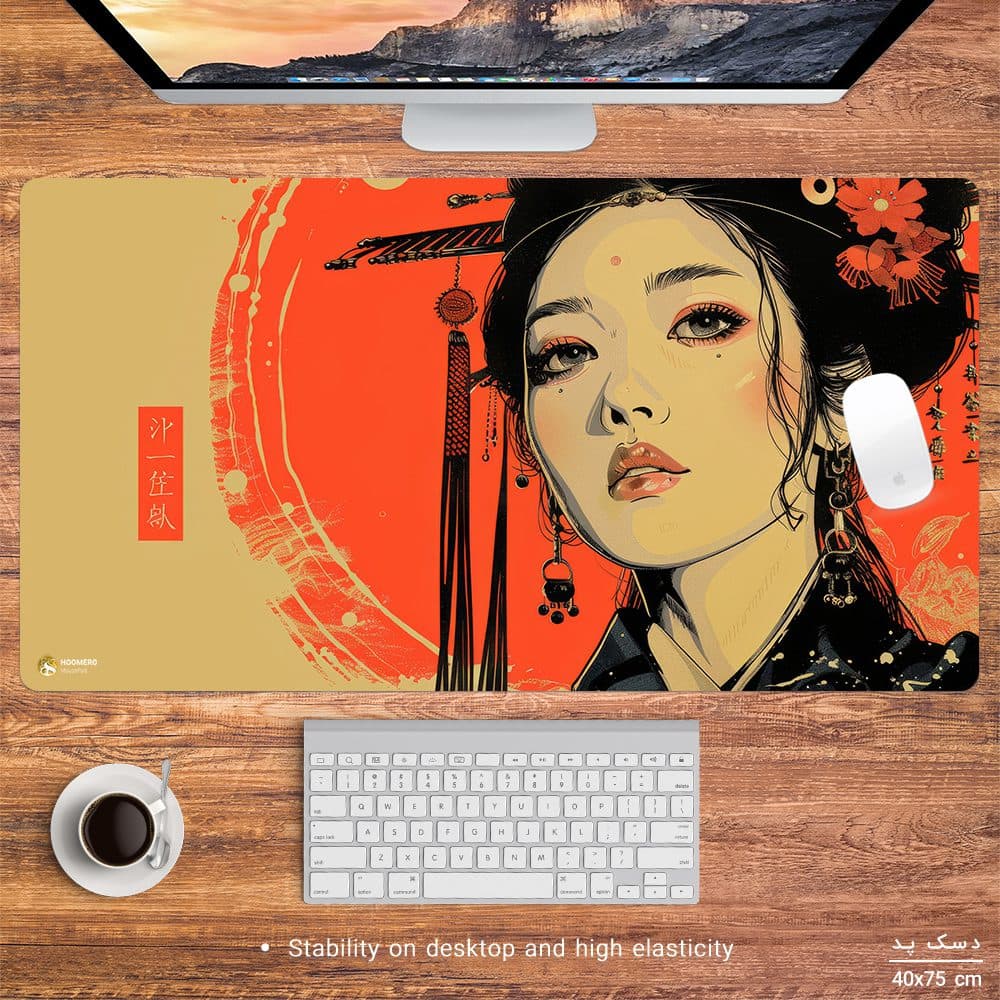 دسک پد هومرو طرح ژاپنی مدل MX2548 سایز 40×75 سانتیمتر — تصویر ۳