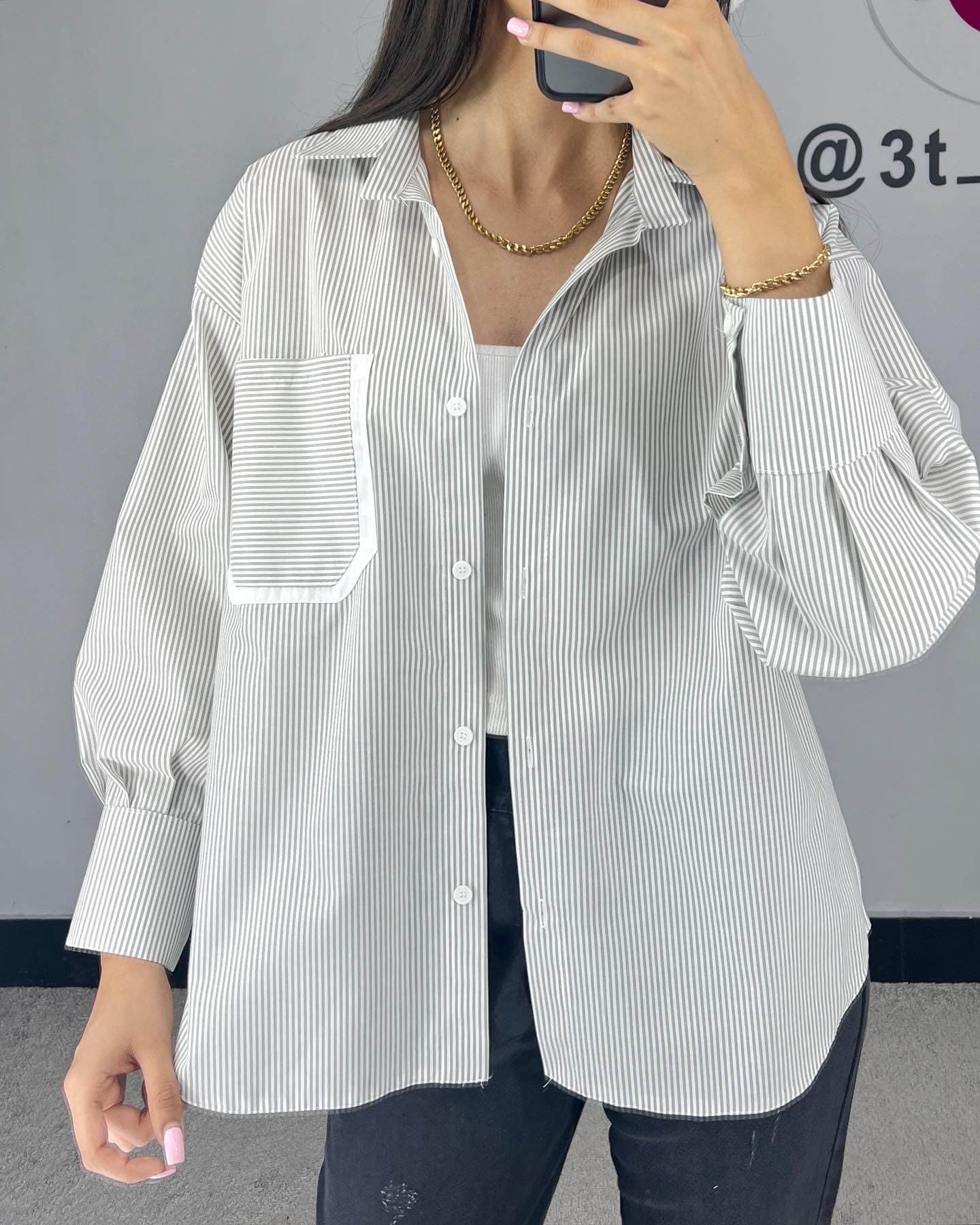 مانتو لنین عروسکی راه راه کد ۱۵۸۶ — تصویر ۴