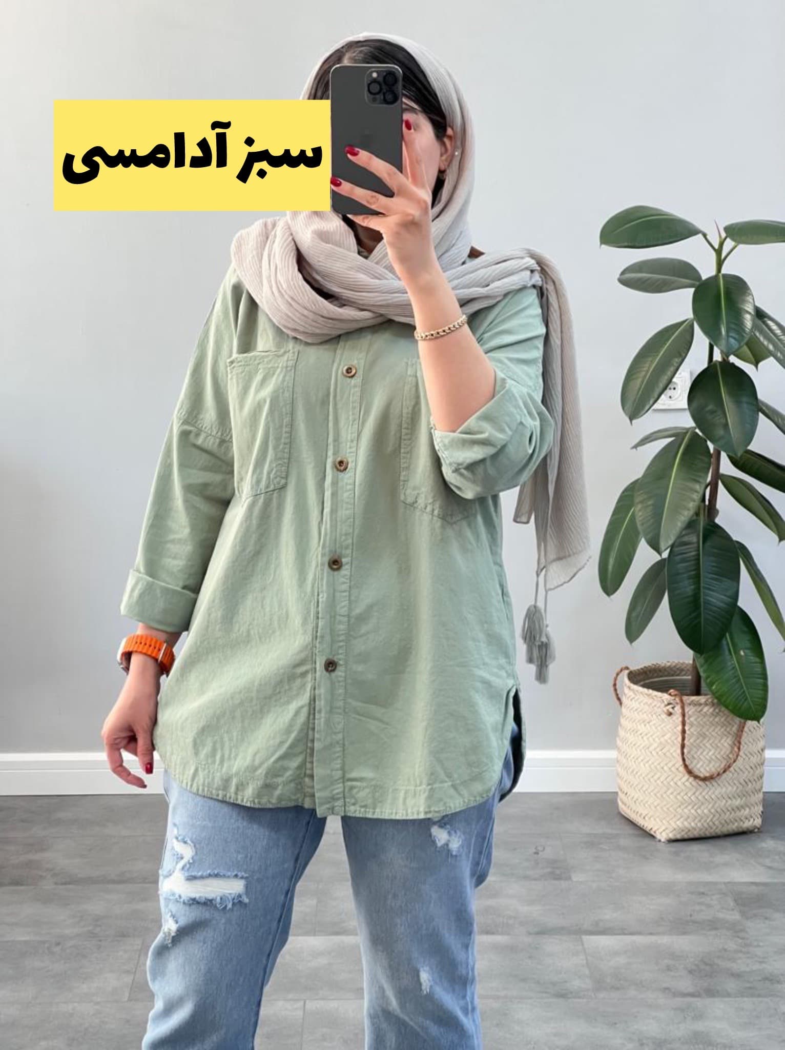 مانتو شومیزی لنین طرح زارا کد ۱۵۷۰ — تصویر ۳