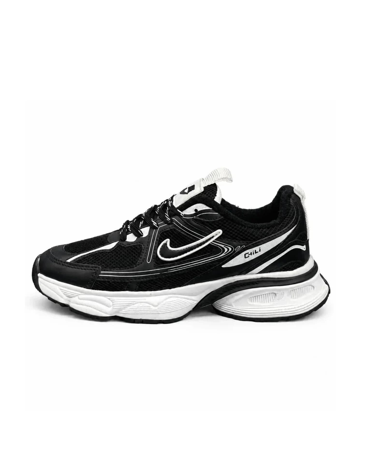 کفش کتانی مردانه مدل رانینگ نایکی چیلی مشکی NIKE — تصویر ۶