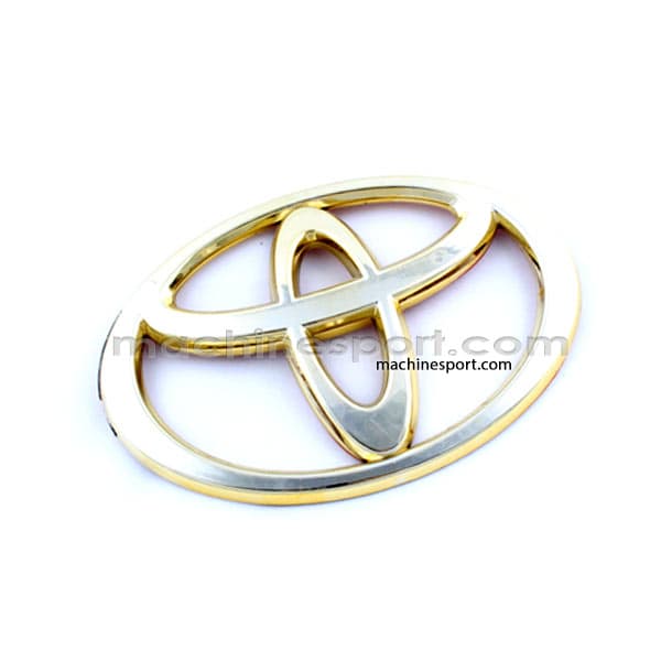آرم و لوگو تویوتا TOYOTA سایز 16 سانت طلایی رنگ