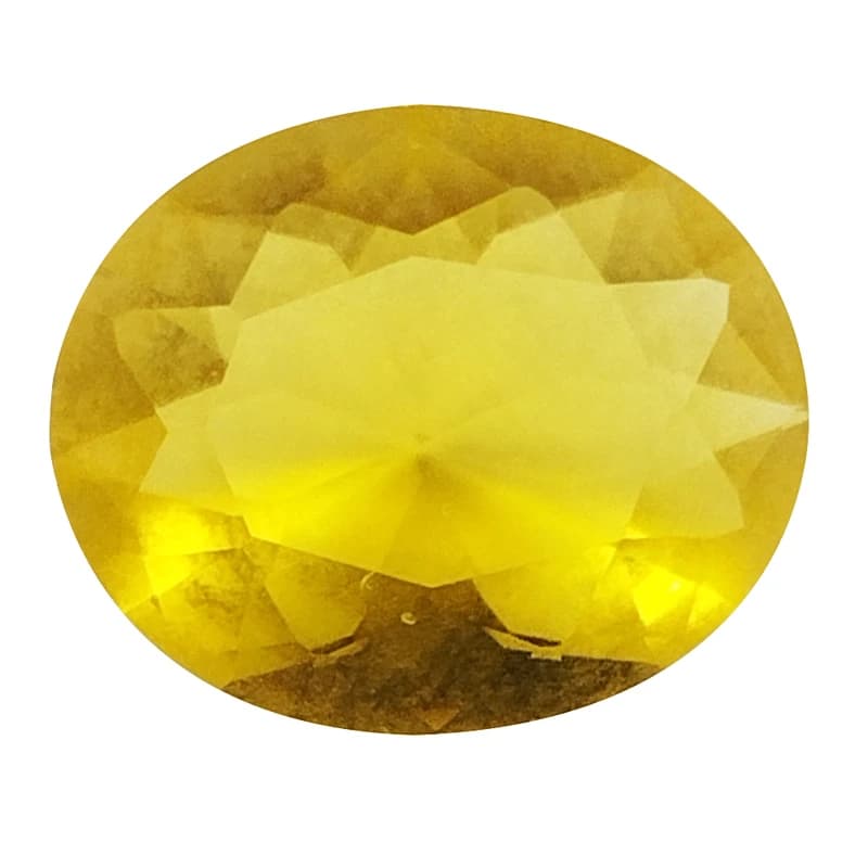 سنگ سیترین (یاقوت زرد) کد COD-21 | ابعاد ۱۲×۱۰ میلیمتر | سنگ زینتی تراشخورده | مناسب انگشتر، گردنبند و جواهرسازی — تصویر ۲