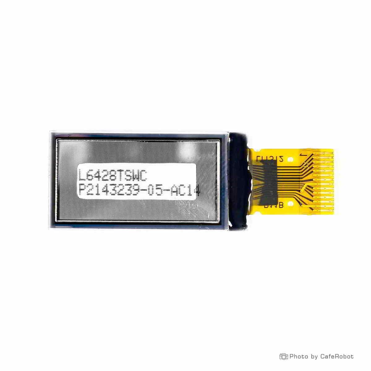نمایشگر OLED تک رنگ سفید 0.96 اینچ دارای ارتباط IIC و چیپ درایور SSD1312 با کابل فلت 14 پین — تصویر ۳