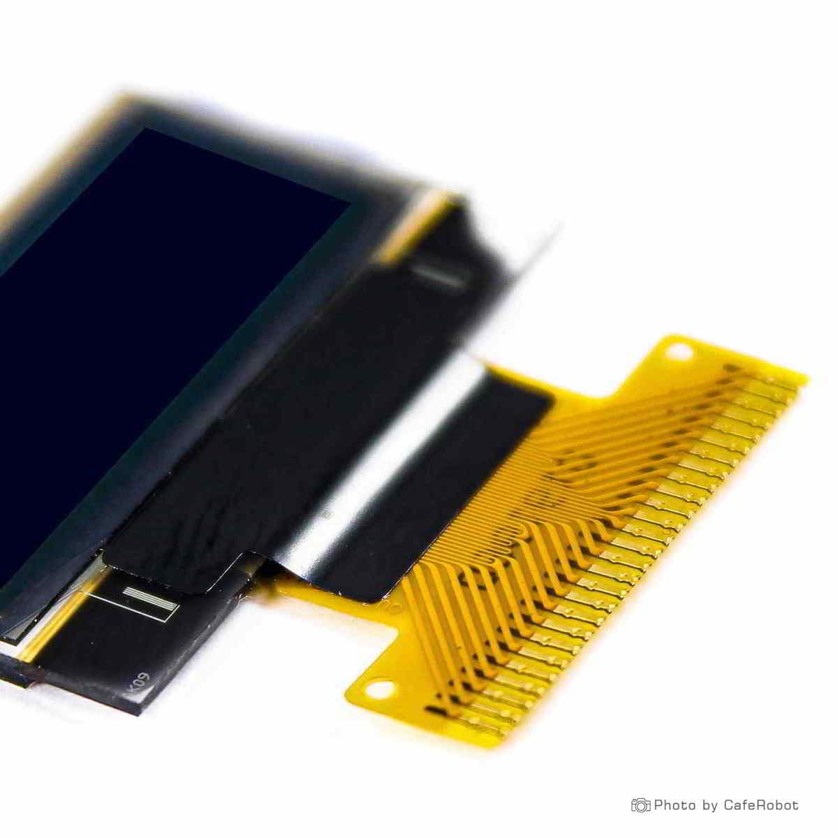 نمایشگر OLED تک رنگ آبی 0.82 اینچ دارای ارتباط IIC/Parallel و چیپ درایور SSD1306 با کابل فلت 27 پین — تصویر ۵