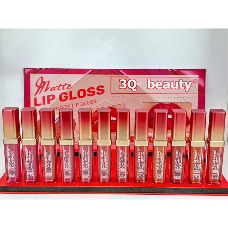 پک 12 عددی رژ لب مایع 3qbeauty کد 89958 — تصویر ۸