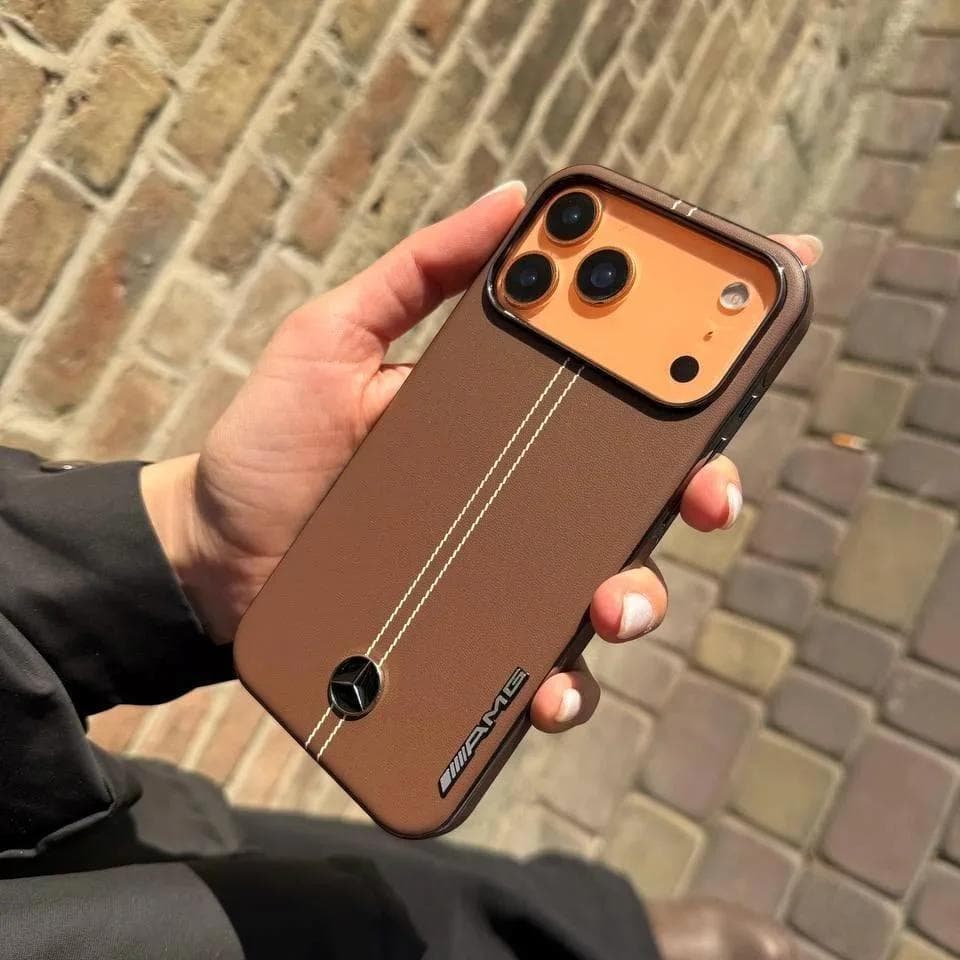 قاب مرسدس بنز طرح چرمی AMG گوشی آیفون 17 پرو — تصویر ۲