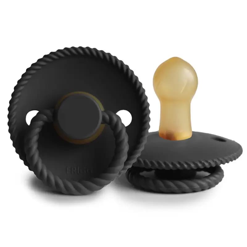 پستانک روپ فریگ لاتکس سایز 0 تا 6 ماه رنگ Jet Black (مشکی)