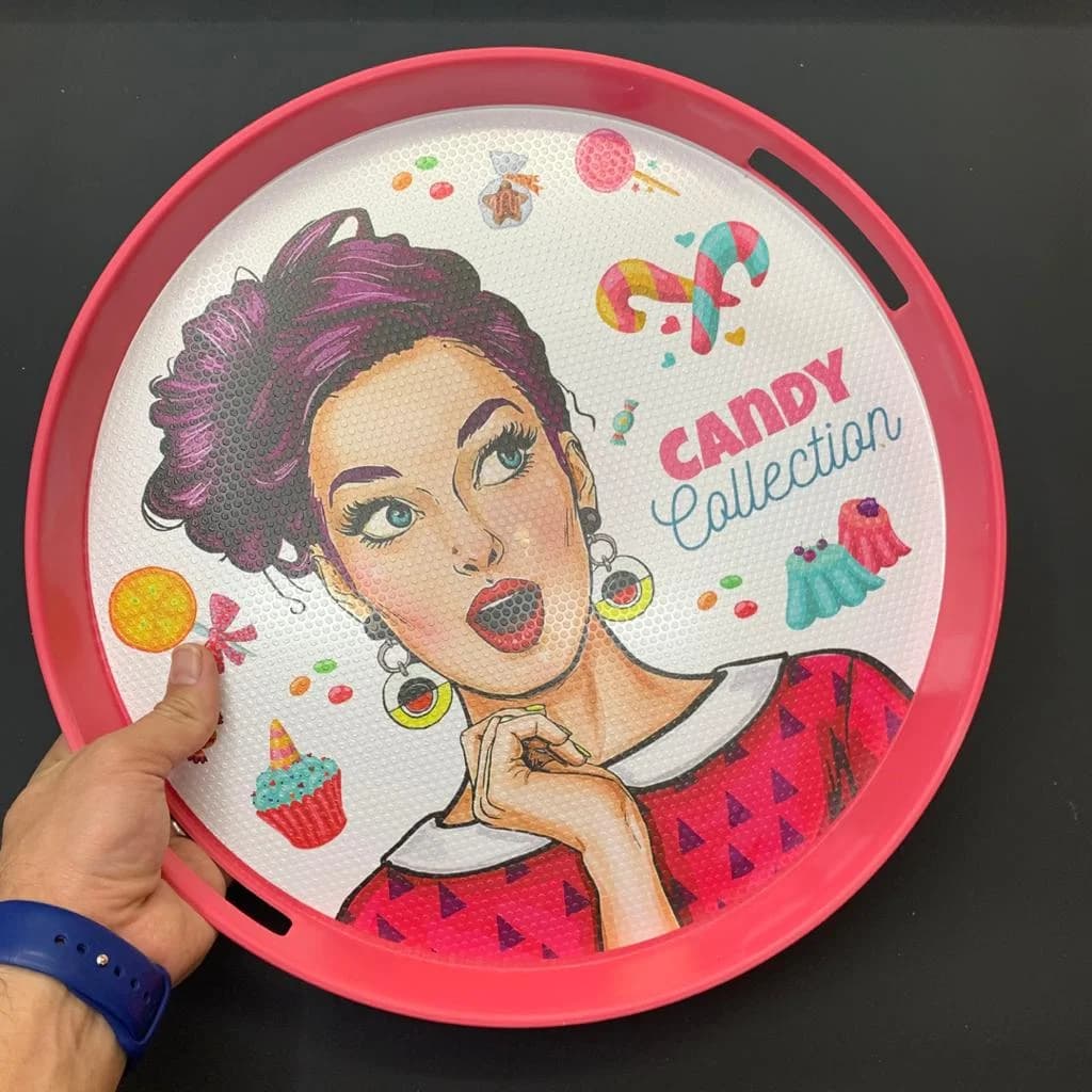 سینی پذیرایی رزمن مدل candy قطر 37 سانتیمتر کد 633 — تصویر ۲