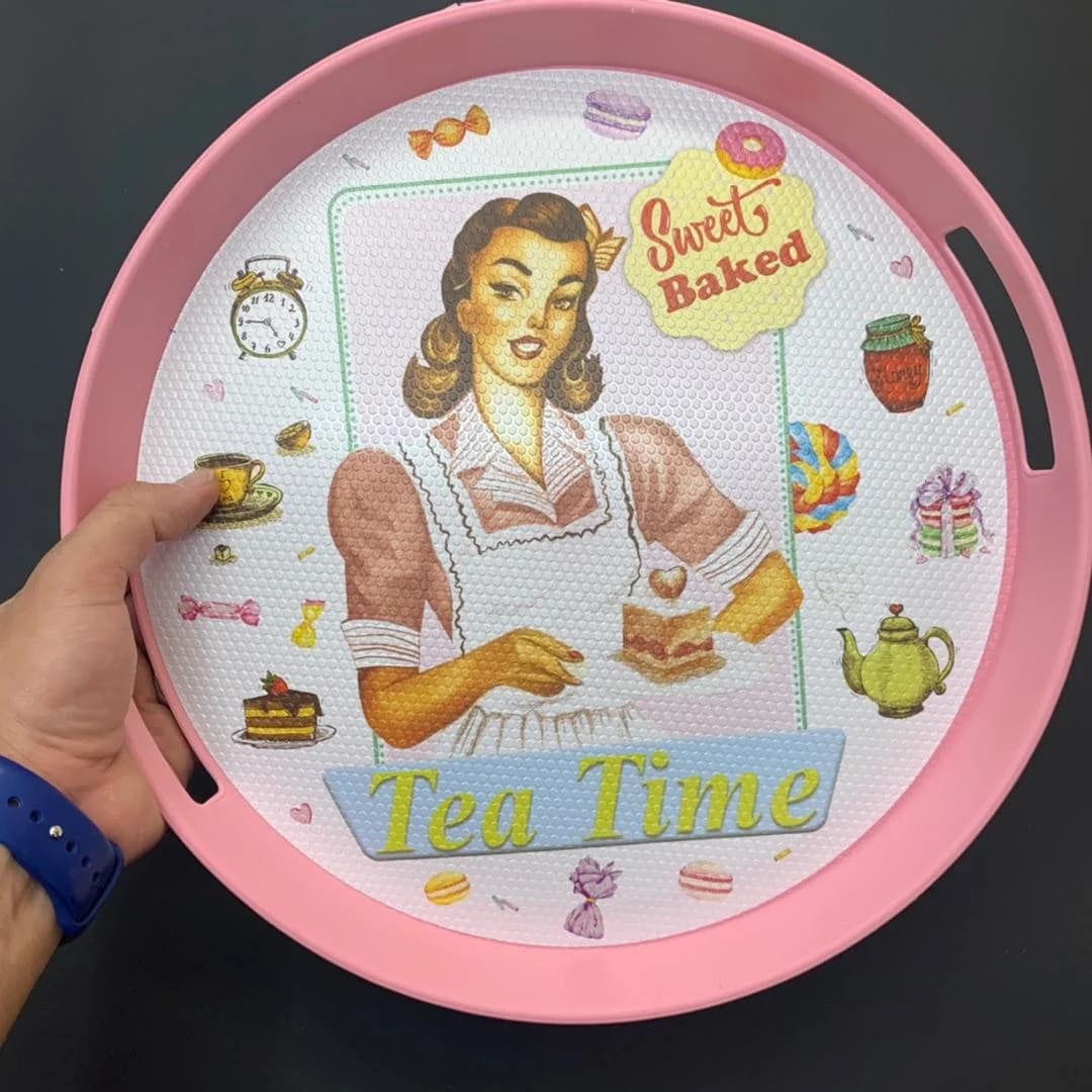 سینی رزمن مدل teatime قطر33cm کد ۶۵۴ — تصویر ۲