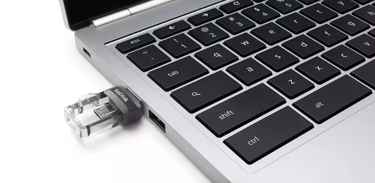 فلش مموری سندیسک SanDisk Ultra Dual Drive m3.0 USB 3.0 32GB + MicroUSB OTG — تصویر ۷