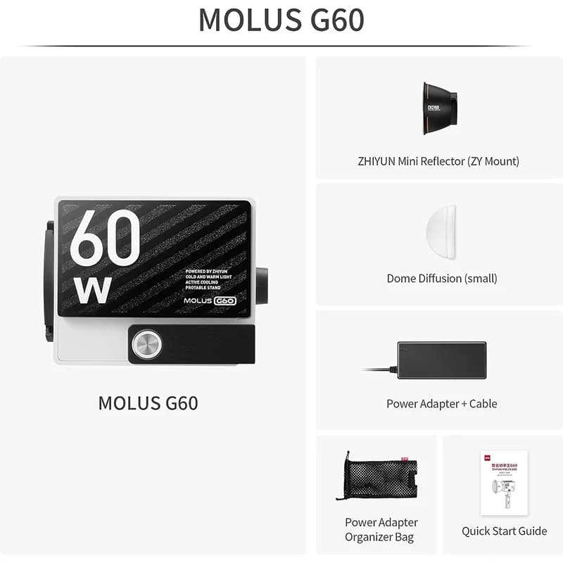 ویدیو لایت ژیون مدل MOLUS G60 — تصویر ۴