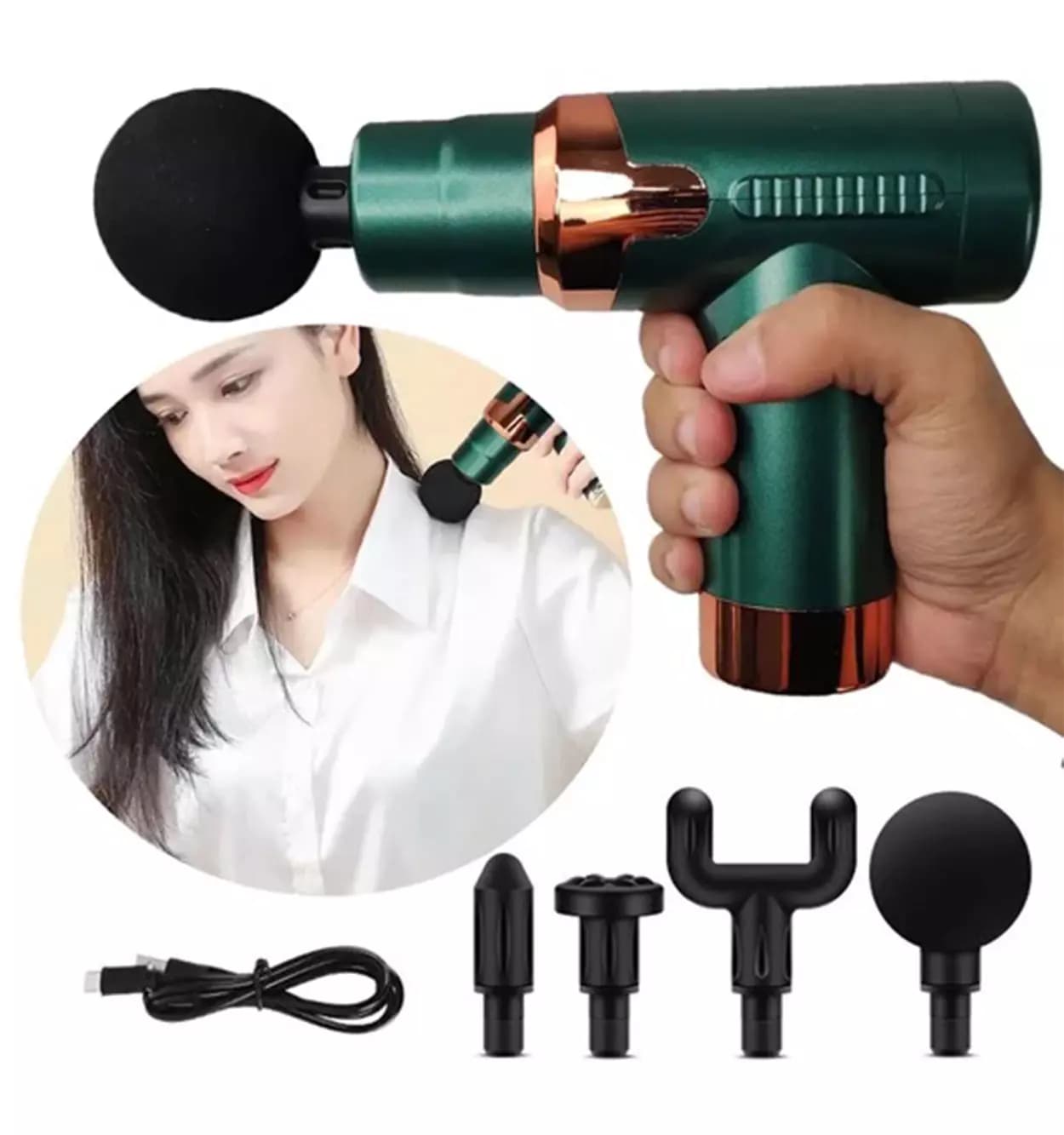ماساژور تفنگی حرارتی گان 760 پلاس MASSAGE GUN JY-760 PLUS — تصویر ۴