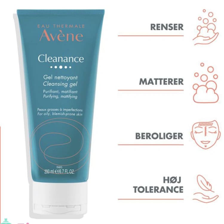 ژل شوینده صورت Avene مدل Cleanance حجم 200 میلی لیتر — تصویر ۲