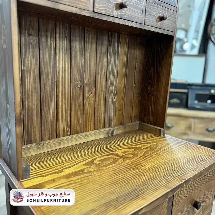 کافی بار مینیمال تمام چوب گردویی سهیل — تصویر ۵
