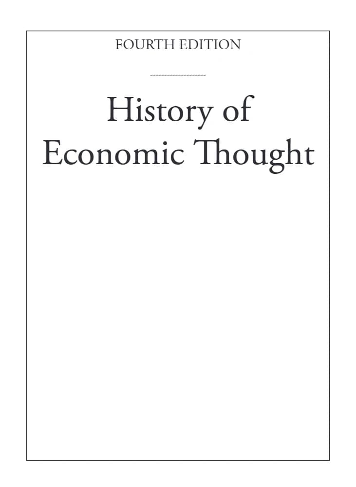 کتاب History of Economic Thought (تاریخ اندیشه اقتصادی) نسخه انگلیسی PDF | هری لندرت، دیوید کالندر
