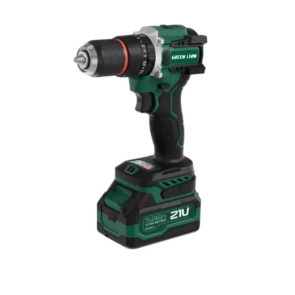 دریل چکشی شارژی گرین لاین مدل Green Lion GD-16 Pro Drive Cordless Hammer Drill 2*21V 3.0Ah Battery