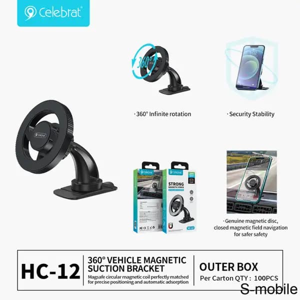 هولدر و نگهدارنده گوشی موبایل سلبریت مدل Celebrat HC-12 — تصویر ۲
