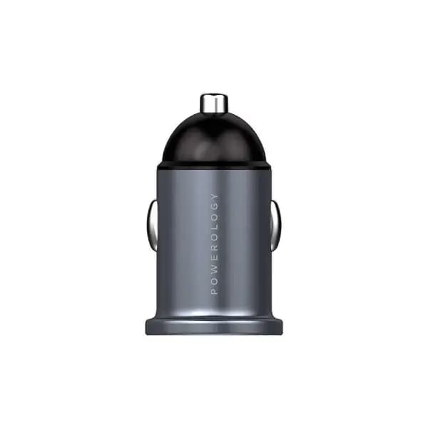 شارژر فندکی مینی دو پورت پاورولوژی مدل Powerology Dual USB-A Port Mini Car Charger PCCSR001 — تصویر ۲