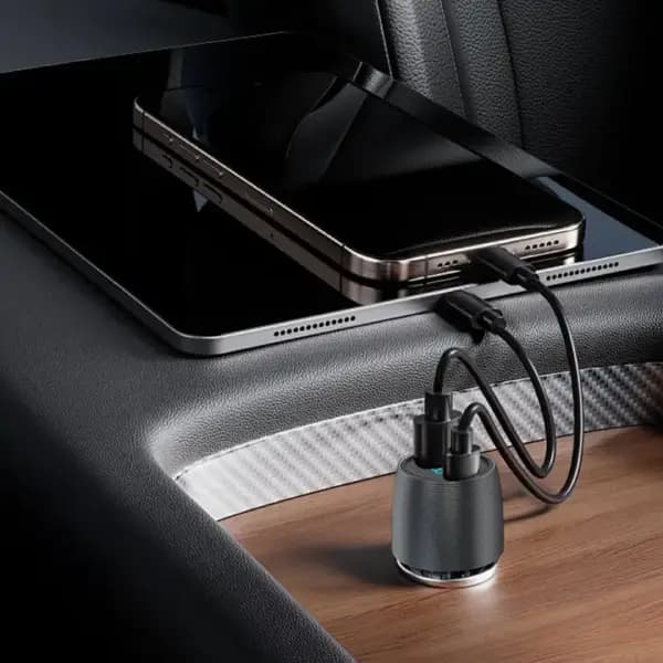 شارژر فندکی 83 وات دو پورت پاورولوژی مدل Powerology Velox 83W Dual-Port Car Charger — تصویر ۴