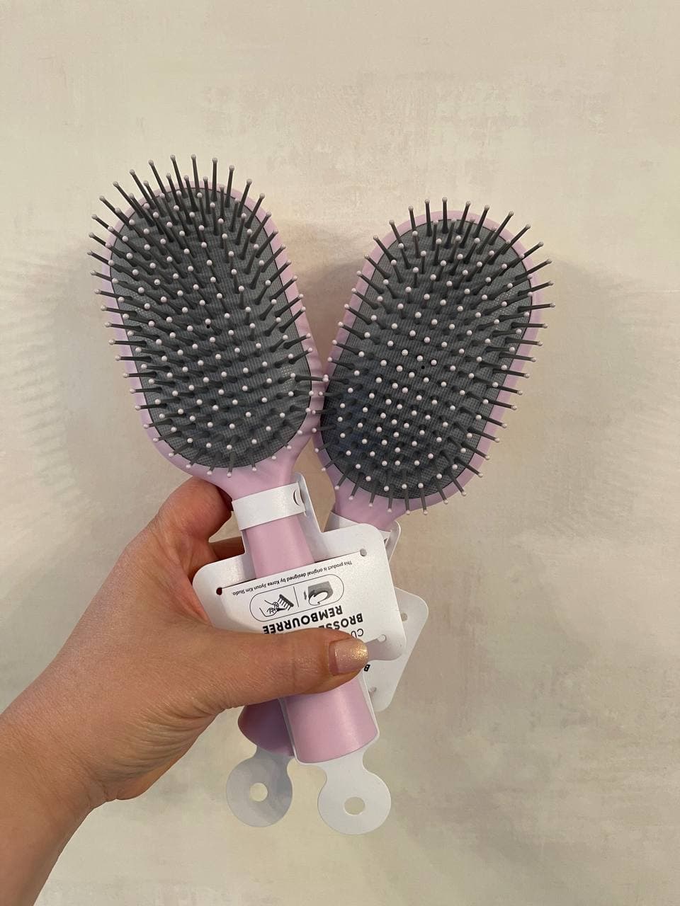 برس مو کوسن دار مینیسو، مدل MINISO Cushion Hair Brush، بنفش، ۲۲ سانتی متر — تصویر ۲