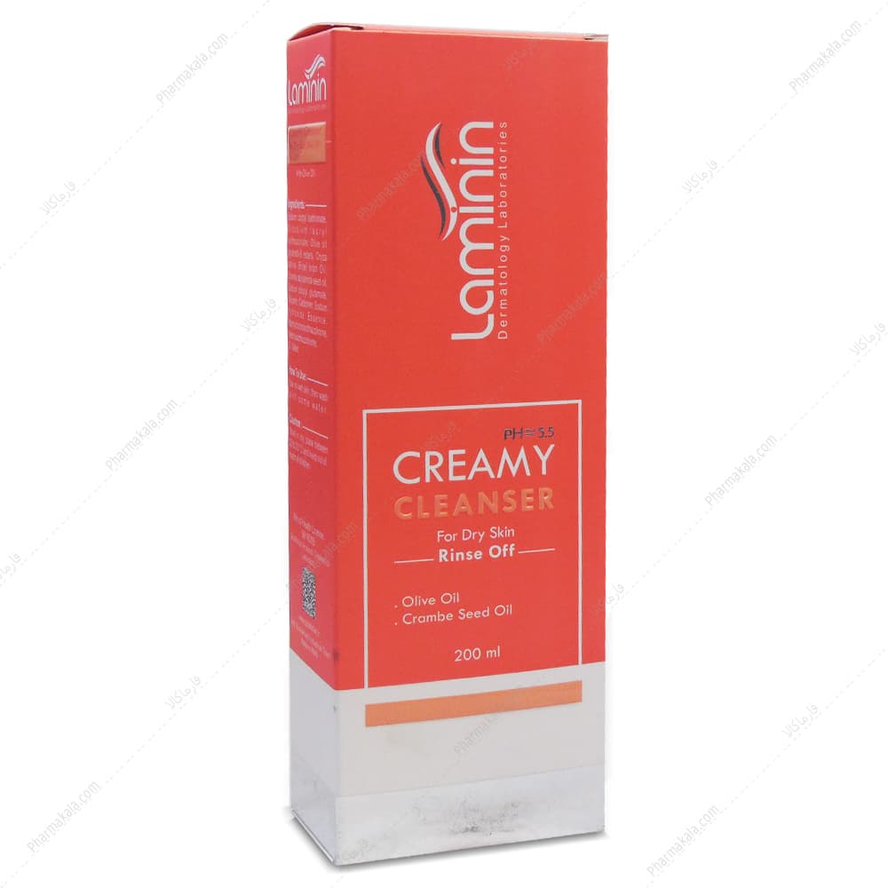 شوینده کرمی صورت و بدن خشک لامینین 200ml