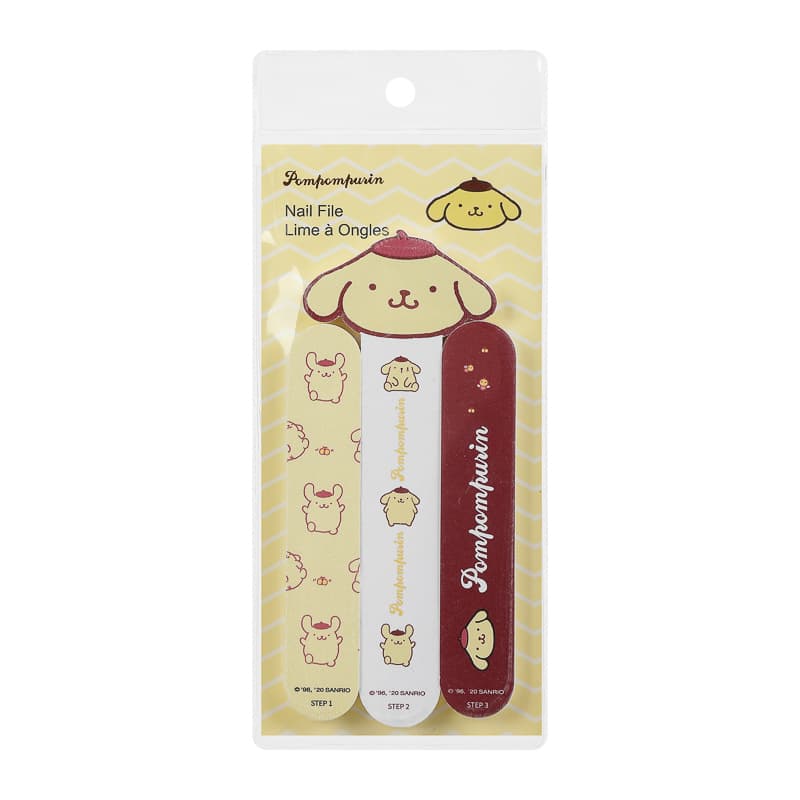 سوهان ناخن مینیسو، مدل MINISO Sanrio Characters Nail File، سانریو، قهوه ای/زرد/سفید، ۳ عدد