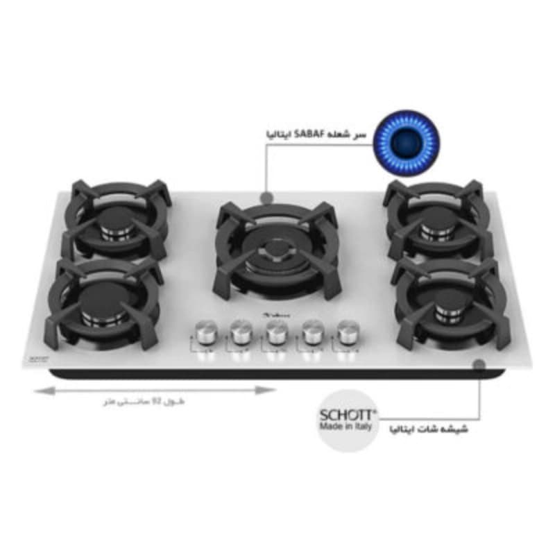 گاز DG567USABAF داتیس سفید 5شعله 56