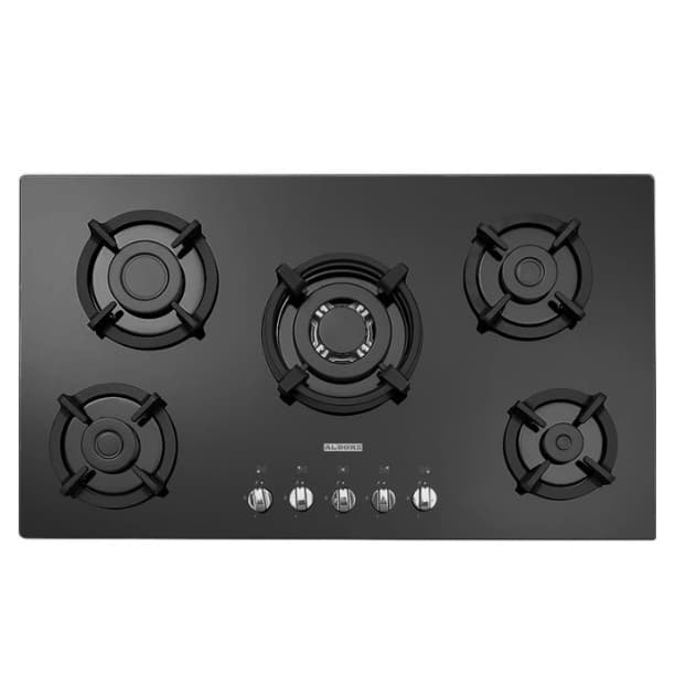 گاز G5954 استیل البرز مشکی 5شعله