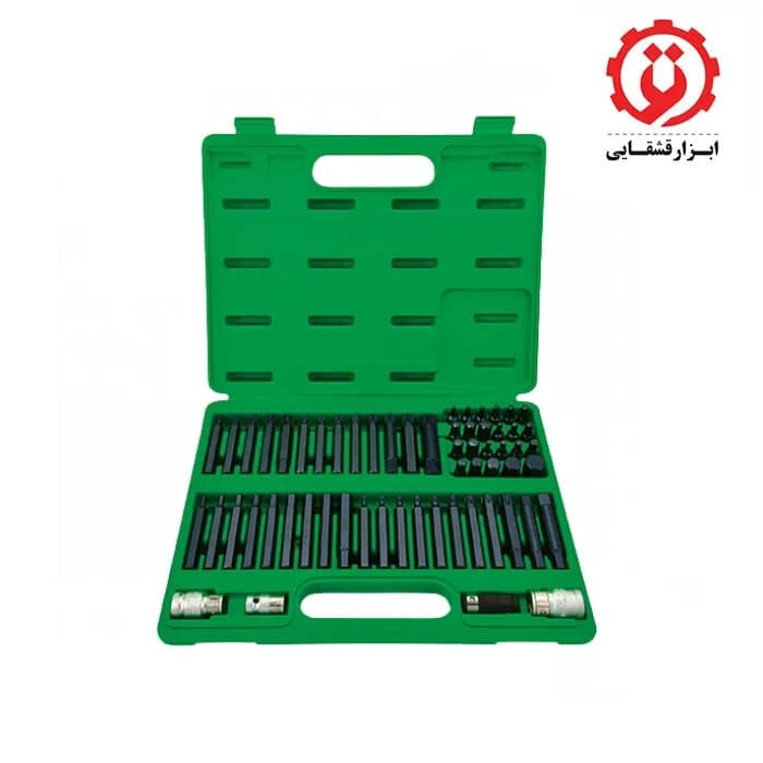 جعبه بیت آلنی 60 پارچه 1/2, 3/8 درایو تاپ تول مدل GCAI6003